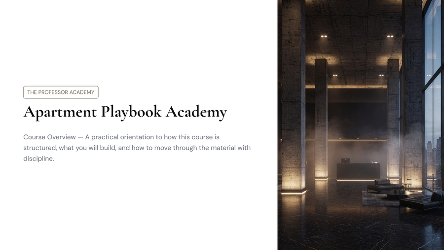 Apartment Playbook Academy