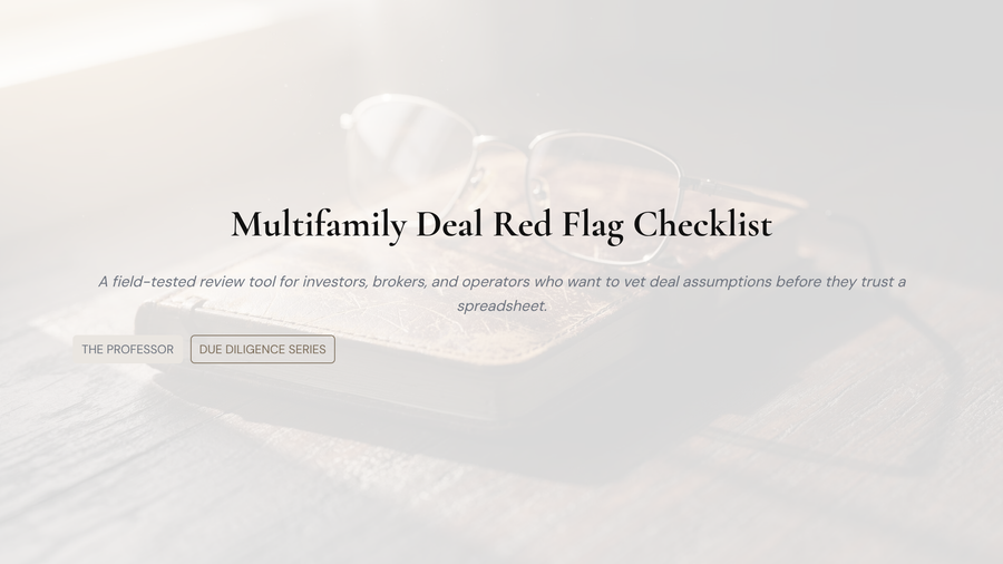Multifamily Deal Red Flag Checklist