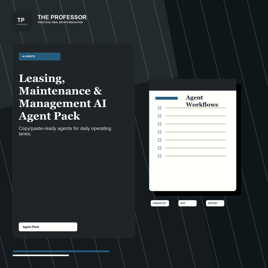 Leasing, Maintenance, and Property Management AI Agent Pack